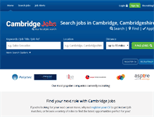 Tablet Screenshot of cambridge-jobs.co.uk